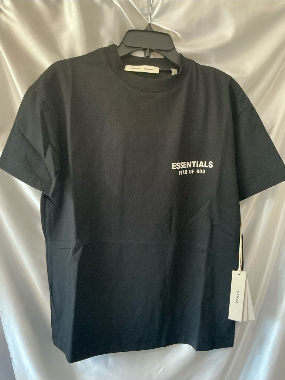 NWT Essentials Fear of God Men's Black Logo T-Shirt XS